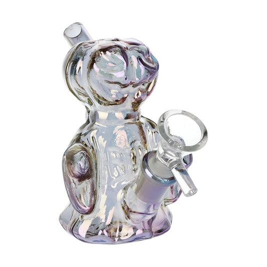 4CT BUNDLE-SeshGear Jack-O-Lantern Ghost Glass Bubbler-4"
