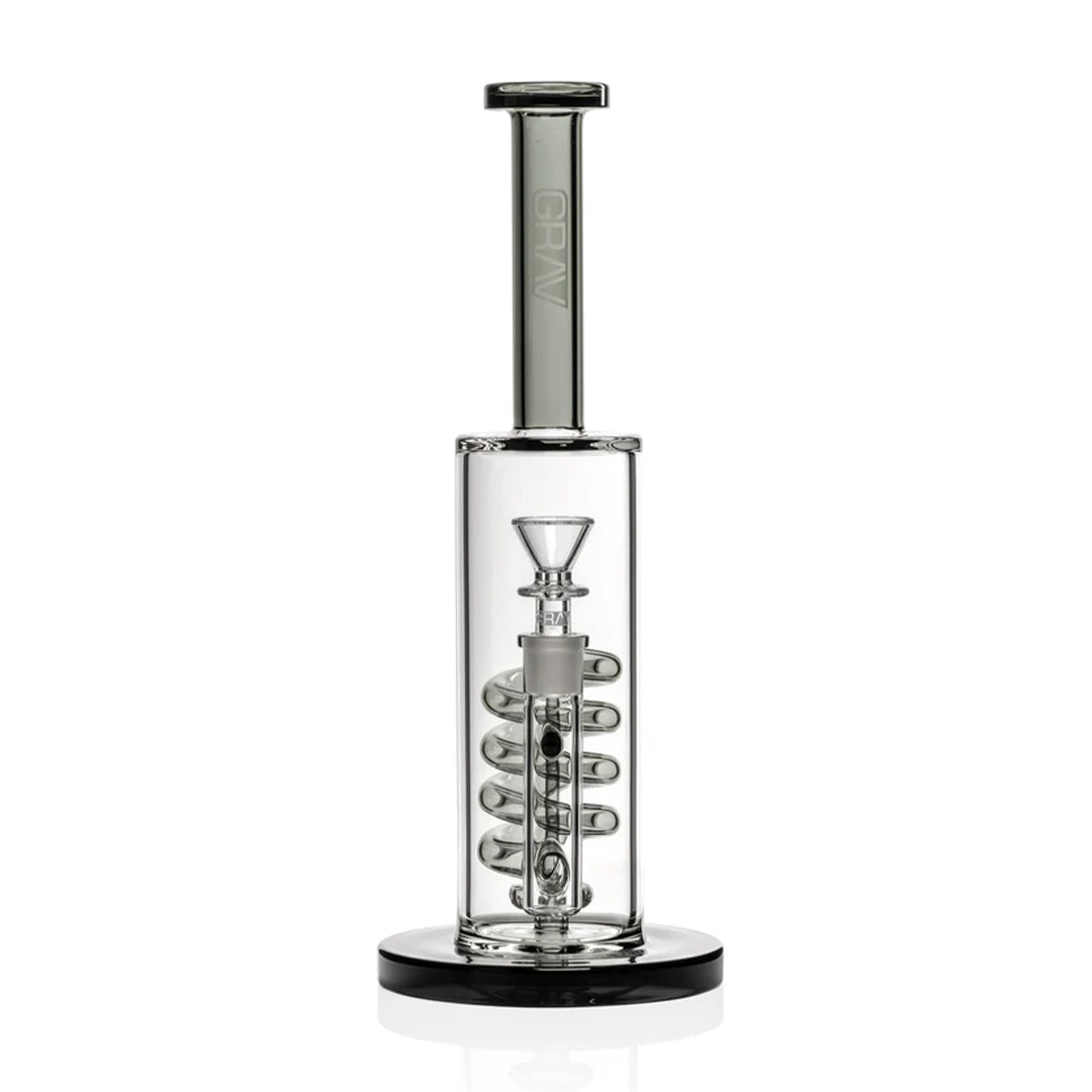 GRAV Coil Showerhead Water Pipe Transprent Black