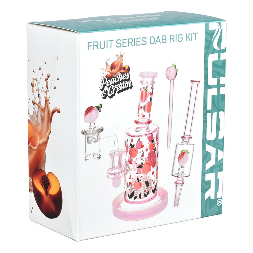 Pulsar Fruit Series Peaches & Cream Glow in The Dark Dab Rig Kit