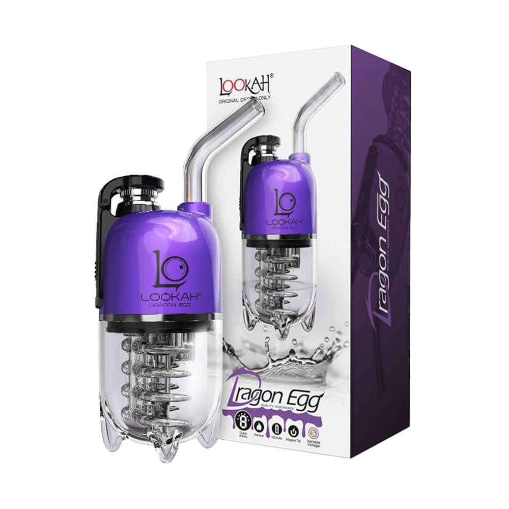 Lookah dragon egg electric dab rig bubbler purple