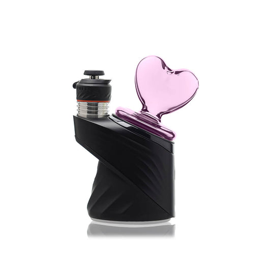 Pink Heart Dry Puffco Peak Glass Attachment