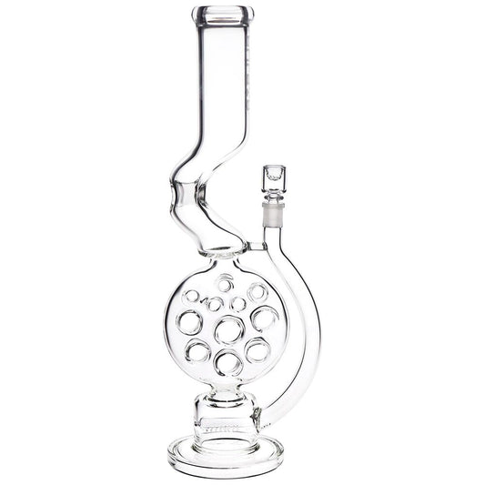 Pulsar Swiss Perc Kink Neck Glass Water Pipe 18"