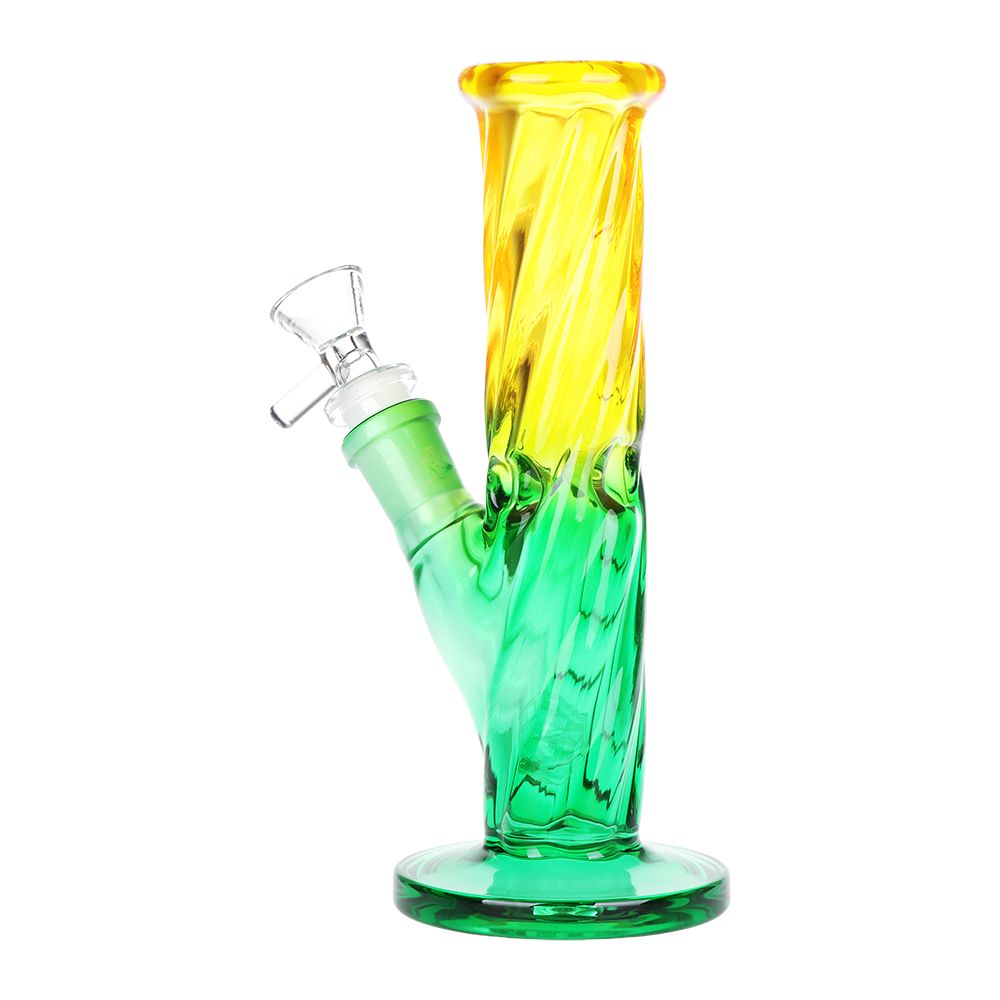 SeshGear Twist Ombre Straight Tube Glass Water Pipe