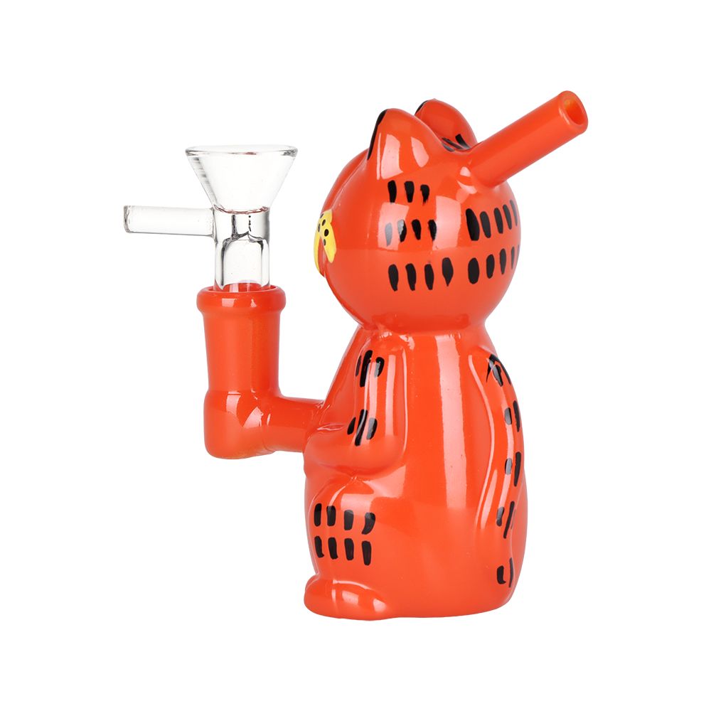 SeshGear Lasagna Lovin' Cat Glass Water Pipe