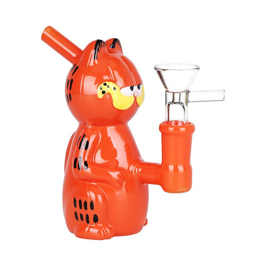 SeshGear Lasagna Lovin' Cat Glass Water Pipe