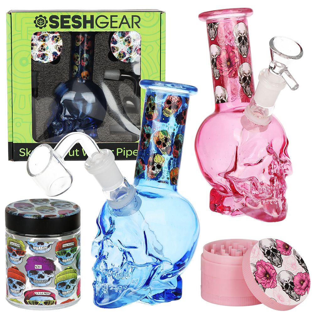 SeshGear Skulled Out Water Pipe Kit