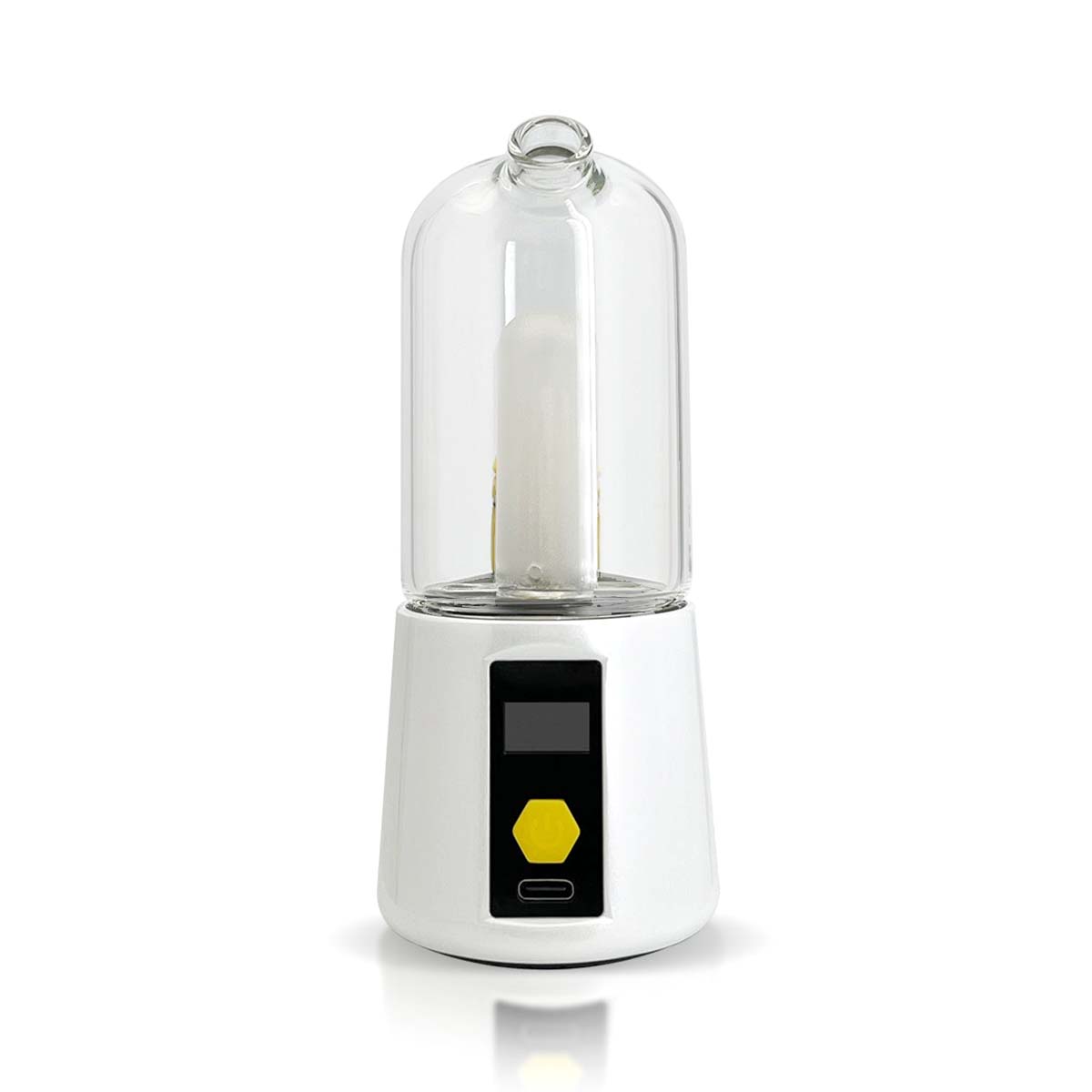 Bomb Pro Portable Dab Rig in white – clean front view
