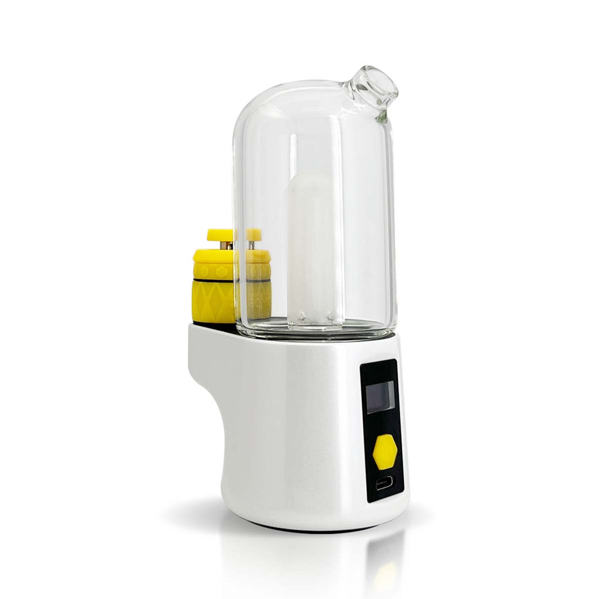 White Bomb Pro Portable Dab Rig – right side