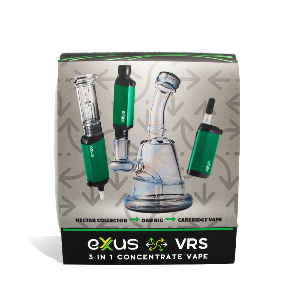 Exxus VRS 3-in-1 Vaporizer Pen Packaging in green