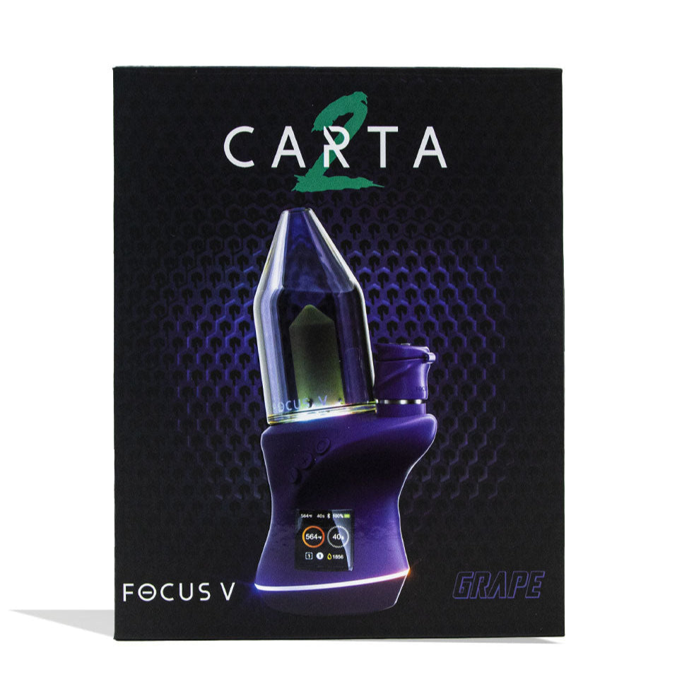 Focus V Carta 2 Dab E-Rig in Grape purple with full product box set
