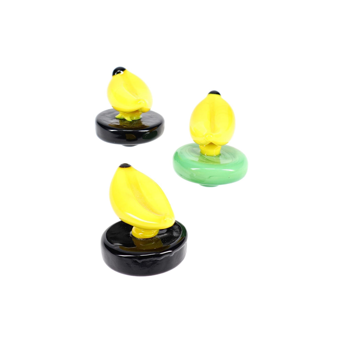 Glass Banana Carb Cap Assorted Color