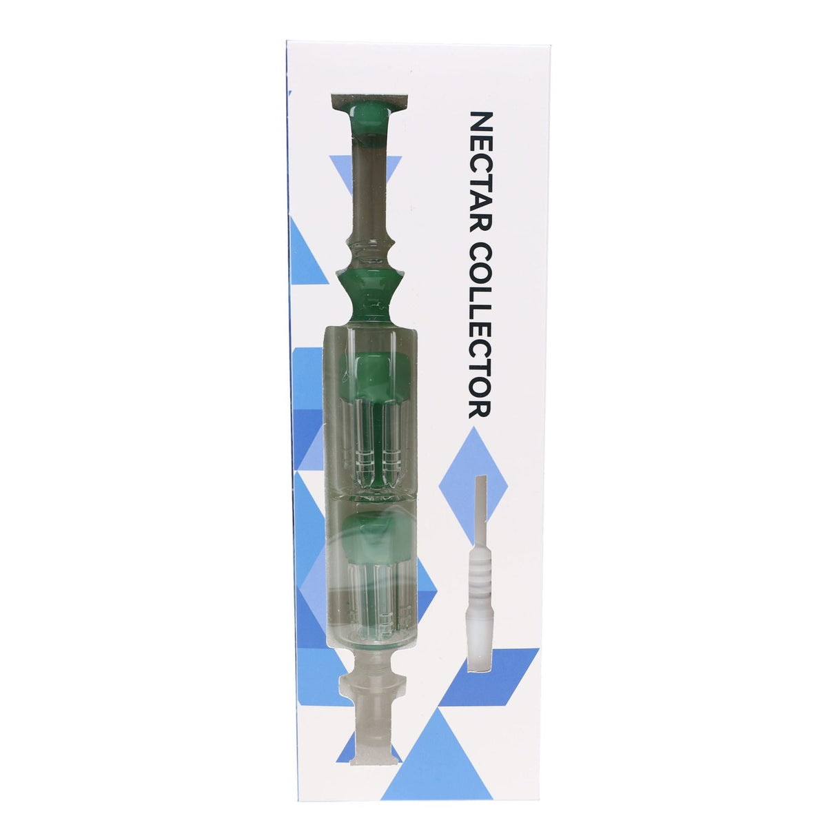 Glass Double Tree Perc Dab Straw “Twin Timber”