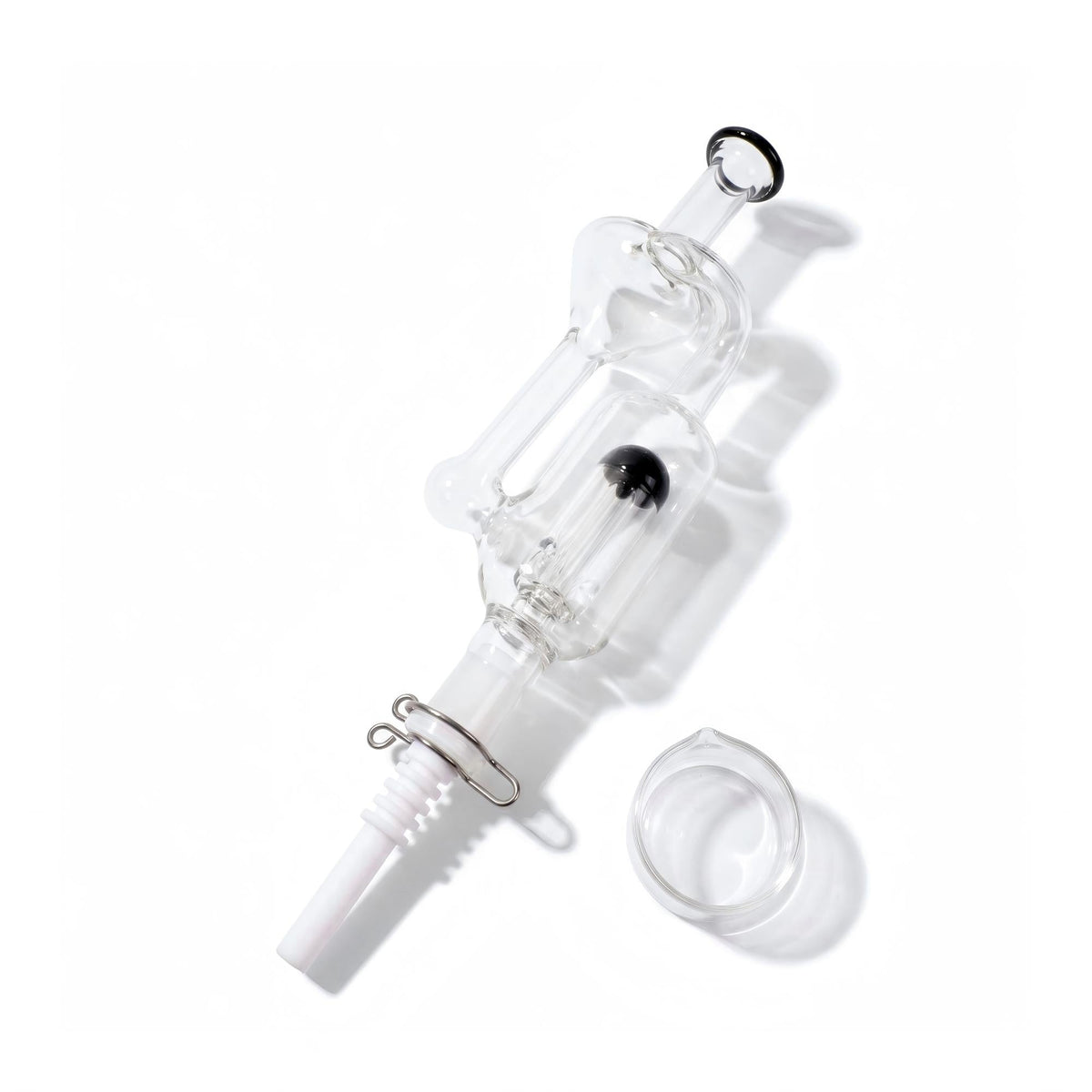 Glass Recycler Dab Straw “Perc Portal” Dome Perc