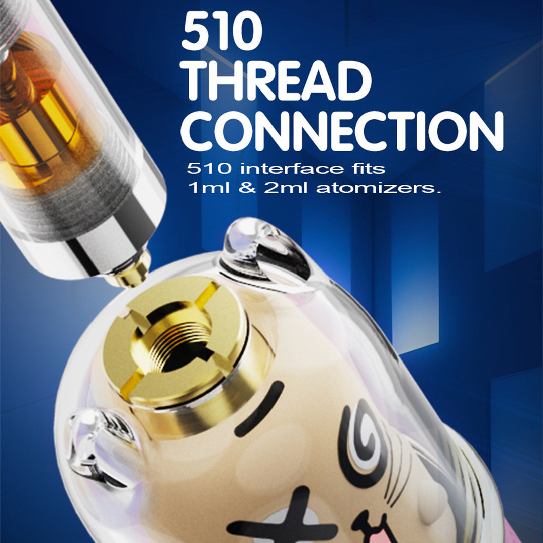 Lookah Cat Concentrate Vaporizer Standard 510 Thread Connection – compatible with most wax cartridges