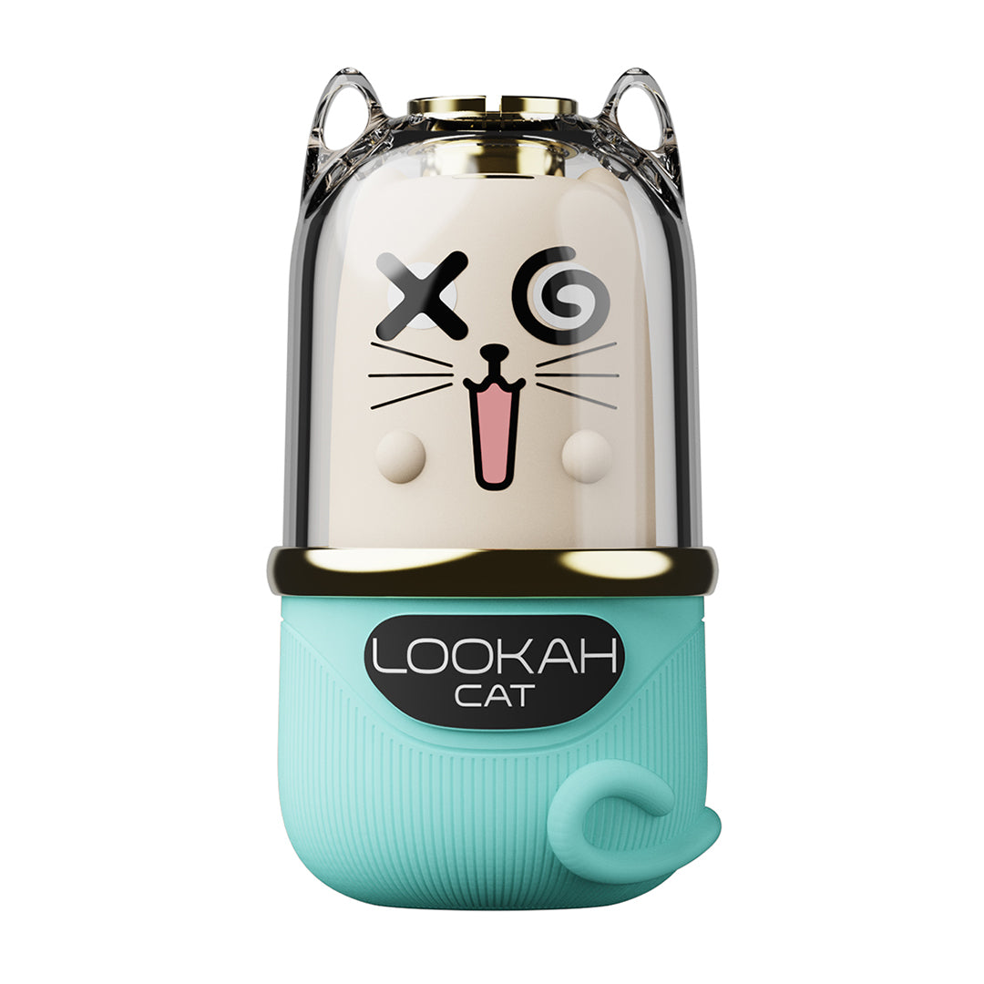 Lookah Cat Concentrate Vaporizer in Cyan – compact wax vaporizer with LED indicator