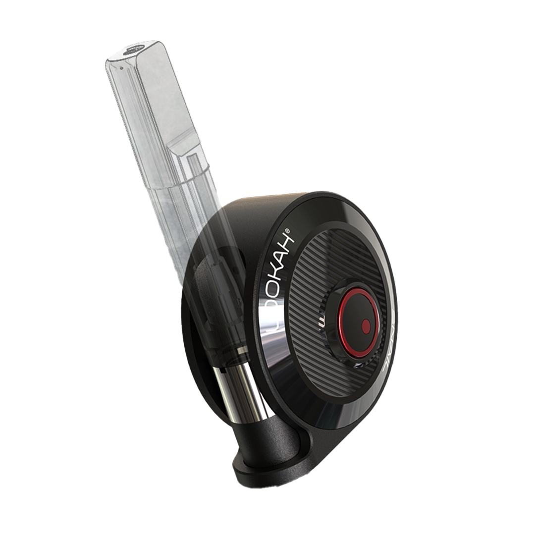 Lookah Snail 2.0 vape battery in black – portable and cute 510 cartridge battery