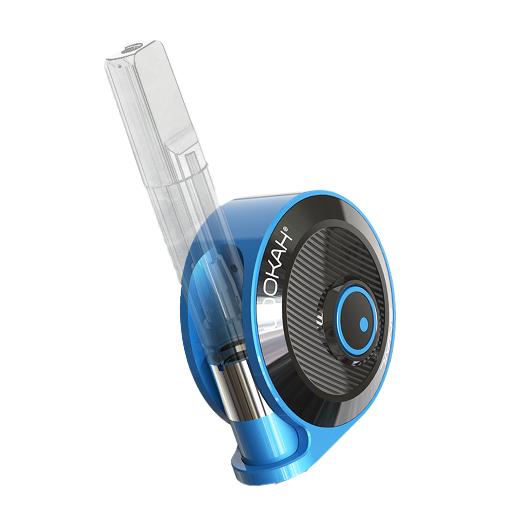 Lookah Snail 2.0 vape battery in blue – mini snail-shaped vape battery with 3 voltage settings