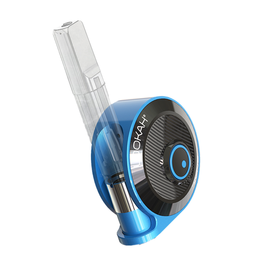 Lookah Snail 2.0 vape battery in blue – mini snail-shaped vape battery with 3 voltage settings