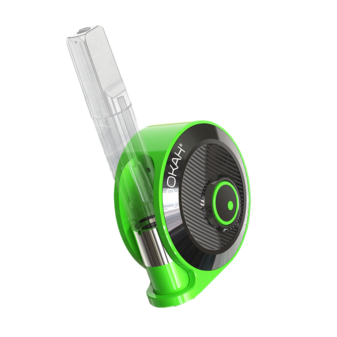 Lookah Snail 2.0 vape battery in green – discreet and user-friendly 510 cartridge battery