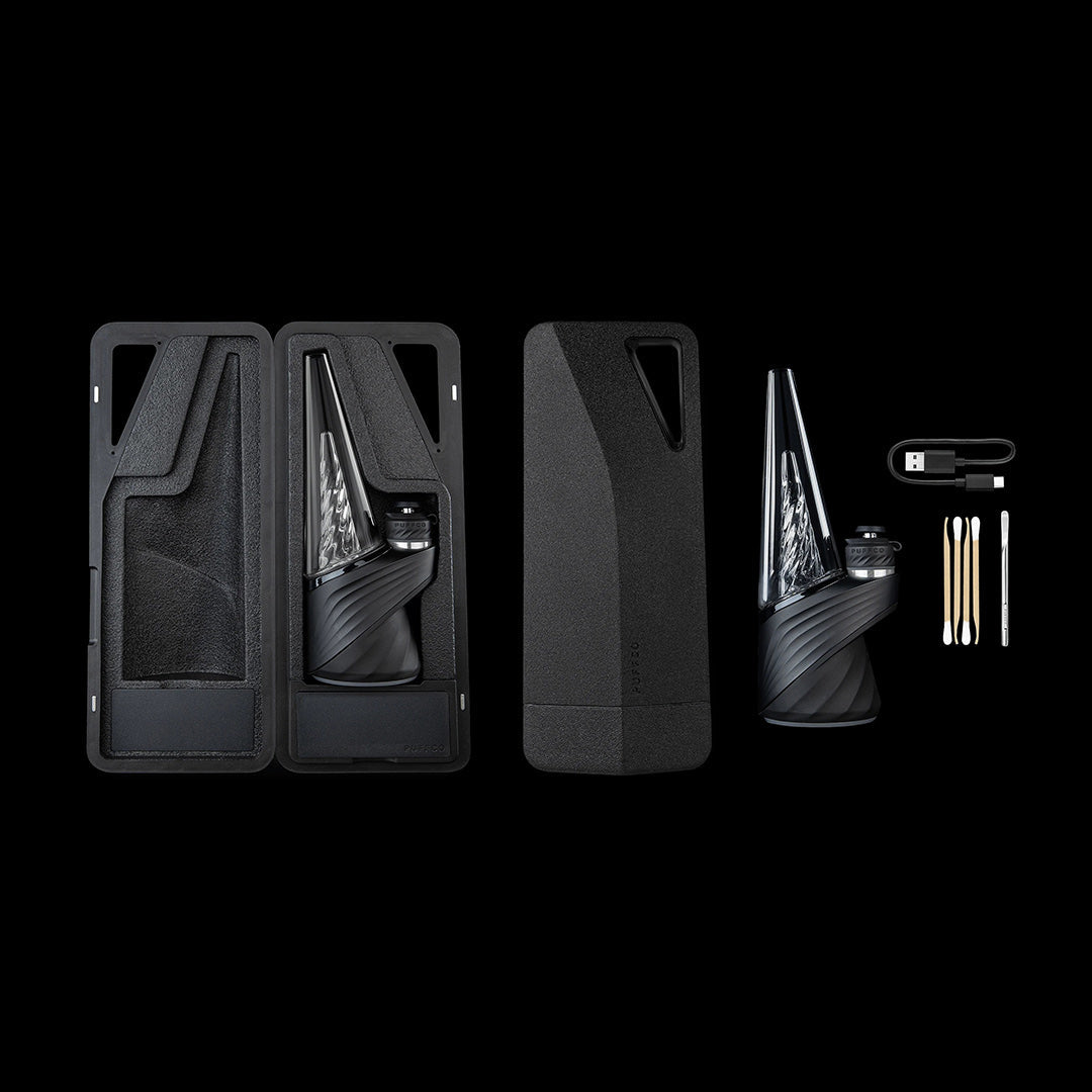 Puffco New Peak Pro smart rig showing included components