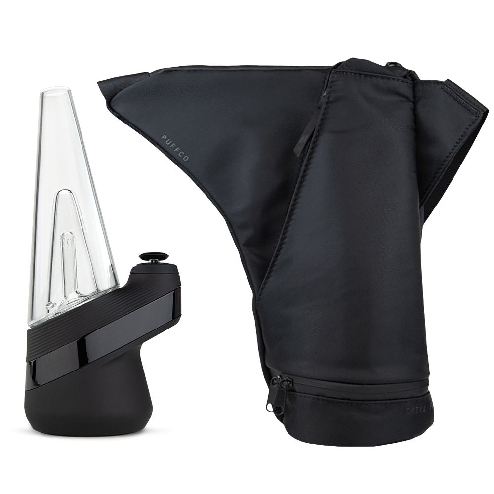 Puffco New Peak Vaporizer with black travel ba