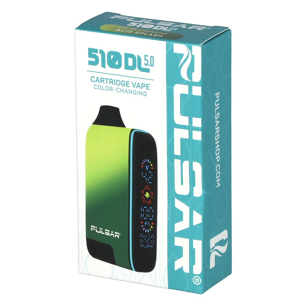 Pulsar 510 DL 5.0 Vape Bar Acid Splash with original packaging