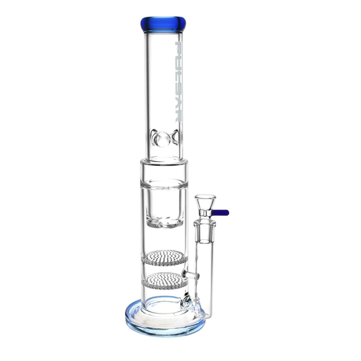 Pulsar Double Honeycomb Perc Bong 17"