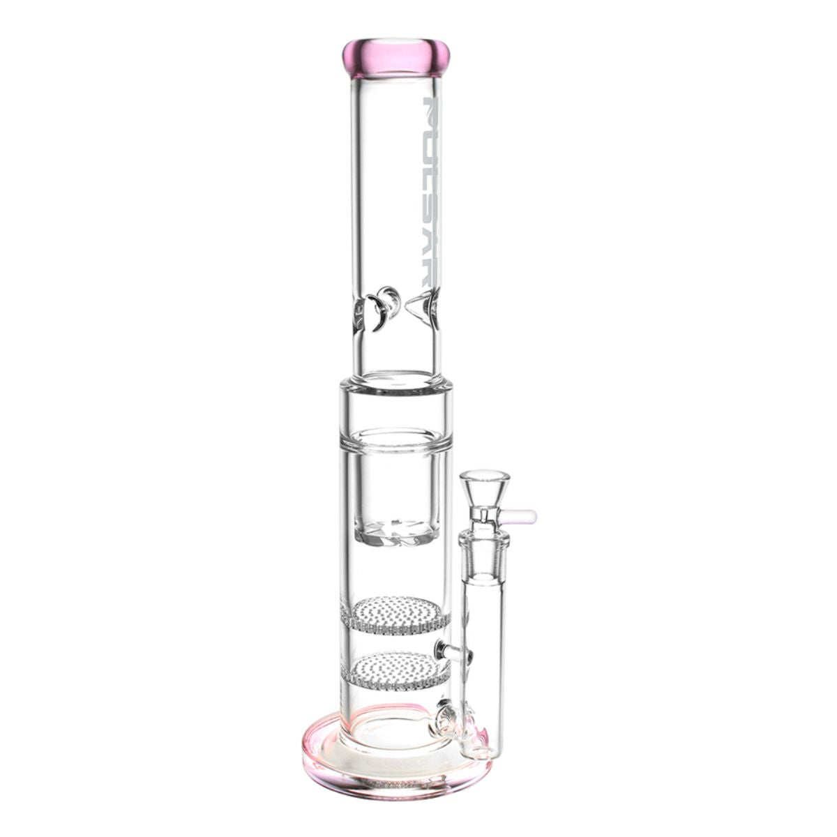 Pulsar Double Honeycomb Perc Bong 17"