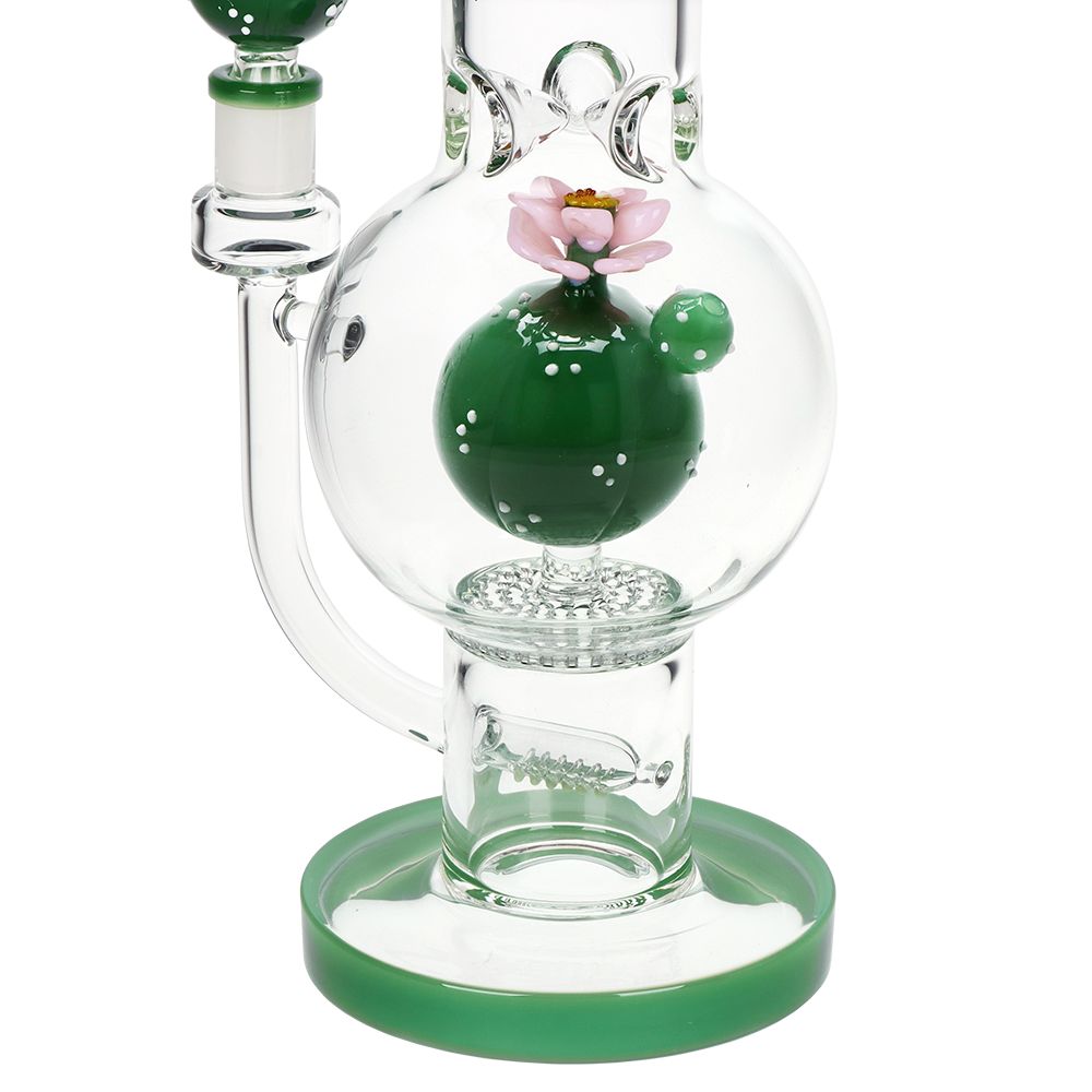 Pulsar Peyote Bloom Bubble Base Glass Water Pipe