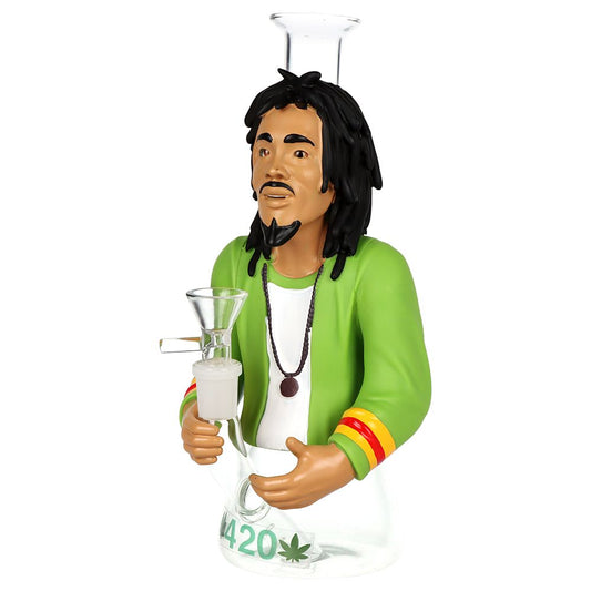 Reggae Legend Glass & Vinyl Water Pipe