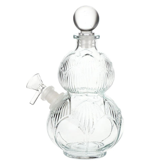 SeshGear Clear Vintage Gourd Glass Water Pipe - INHALCO