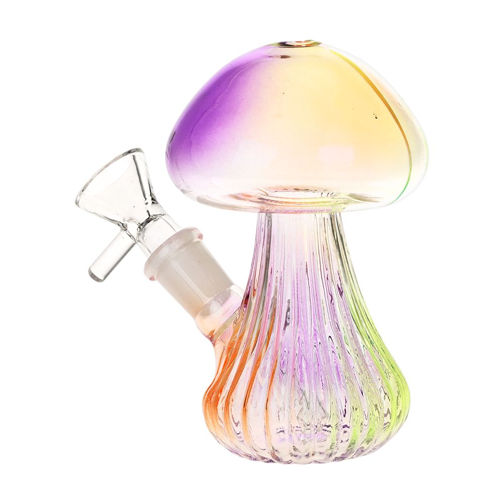 SeshGear Electroplated Mushroom Glass Bubbler