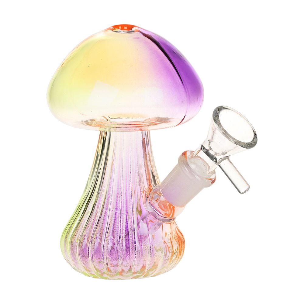 SeshGear Electroplated Mushroom Glass Bubbler
