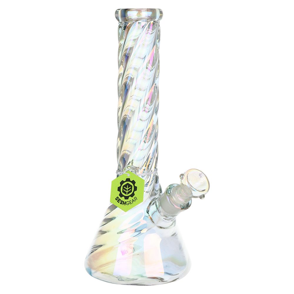 SeshGear Positive Twist Beaker Glass Water Pipe