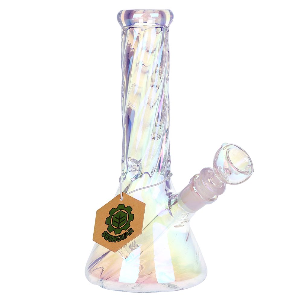 SeshGear Positive Twist Beaker Glass Water Pipe
