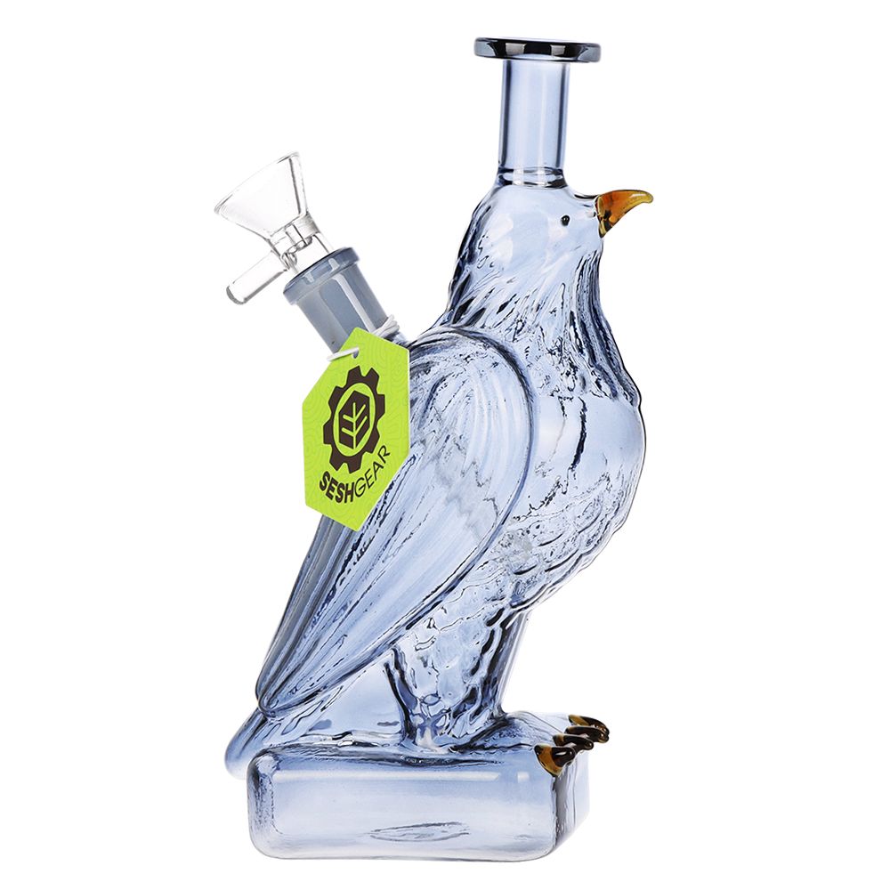 SeshGear Raven Glass Water Pipe - INHALCO