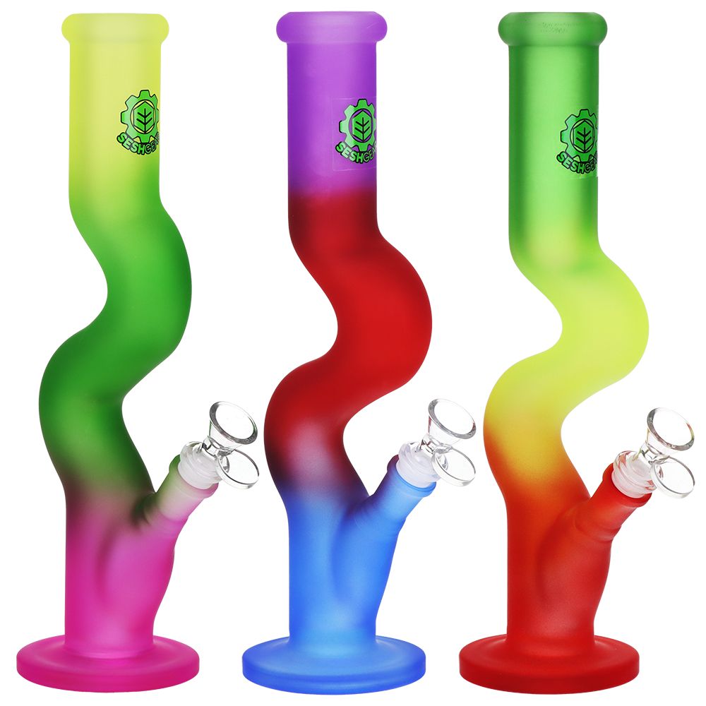 SeshGear Winding Path Ombre Glass Water Pipe