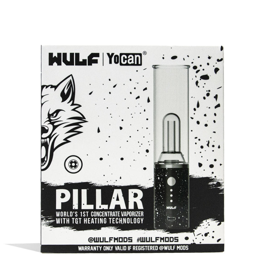 Wulf Mods Pillar Mini Electric Dab Rig Black White Package