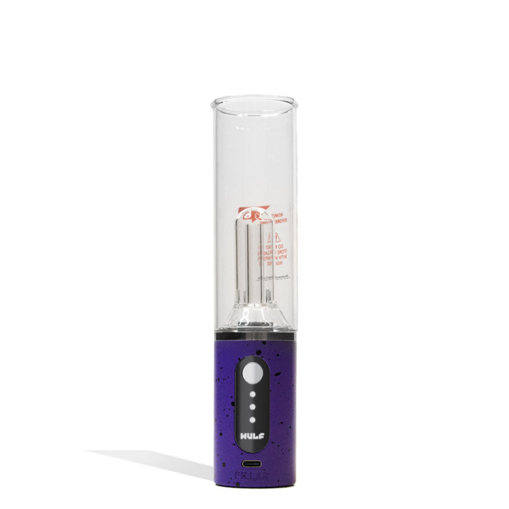 Wulf Mods Pillar Mini Electric Dab Rig in Purple-Black Spatter
