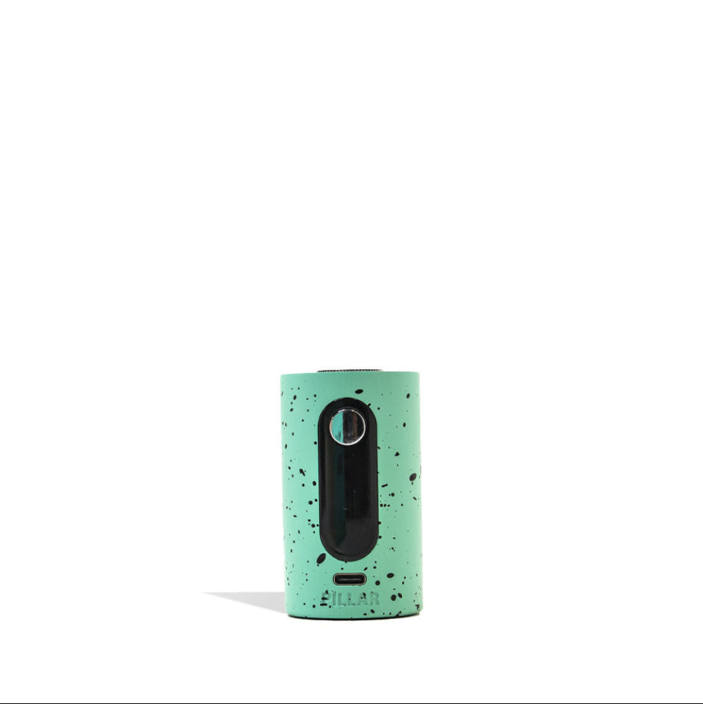 Wulf Mods Pillar Mini Electric Dab Rig Base in Teal-Black Spatter