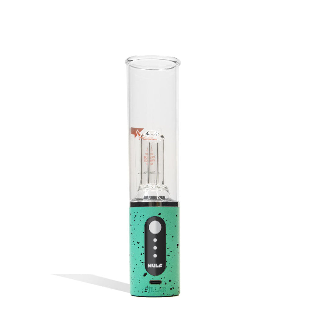 Wulf Mods Pillar Mini Electric Dab Rig in Teal-Black Spatter