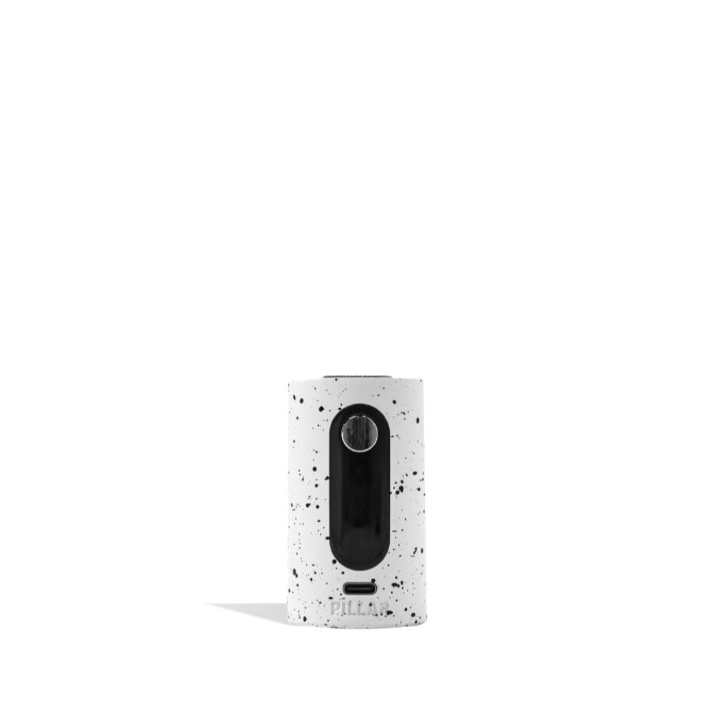 Wulf Mods Pillar Mini Electric Dab Rig Base in White-Black Spatter