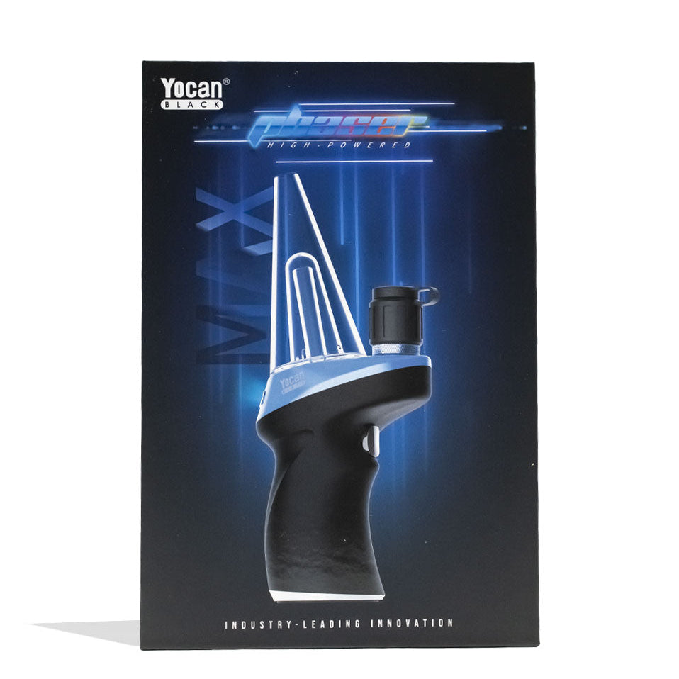 Yocan Black Phaser Max Smart Dab Rig Packaging in Blue Color