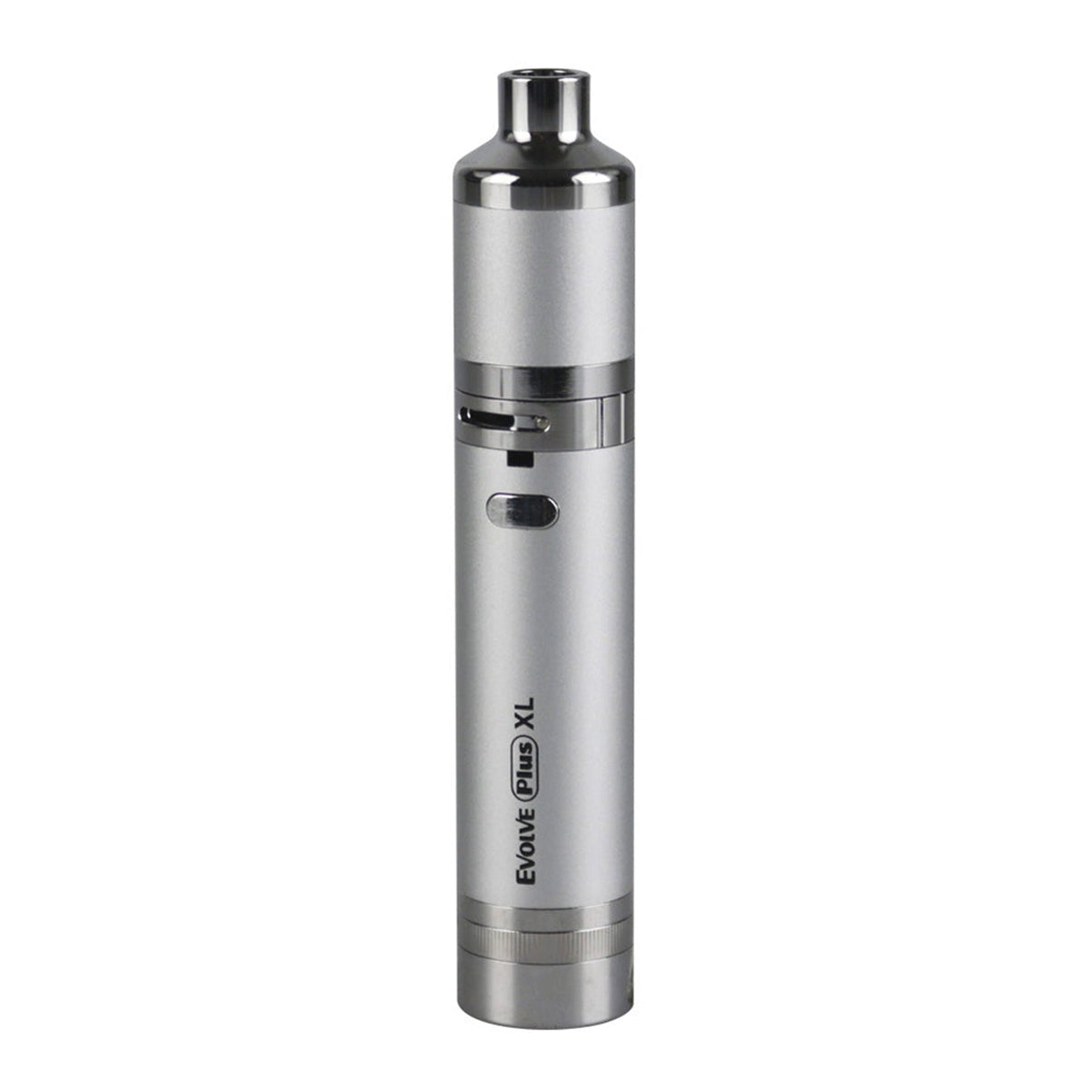 Yocan Evolve Plus XL Wax Vaporizer in silver, sleek pocket-friendly design, magnetic chamber for easy wax loading