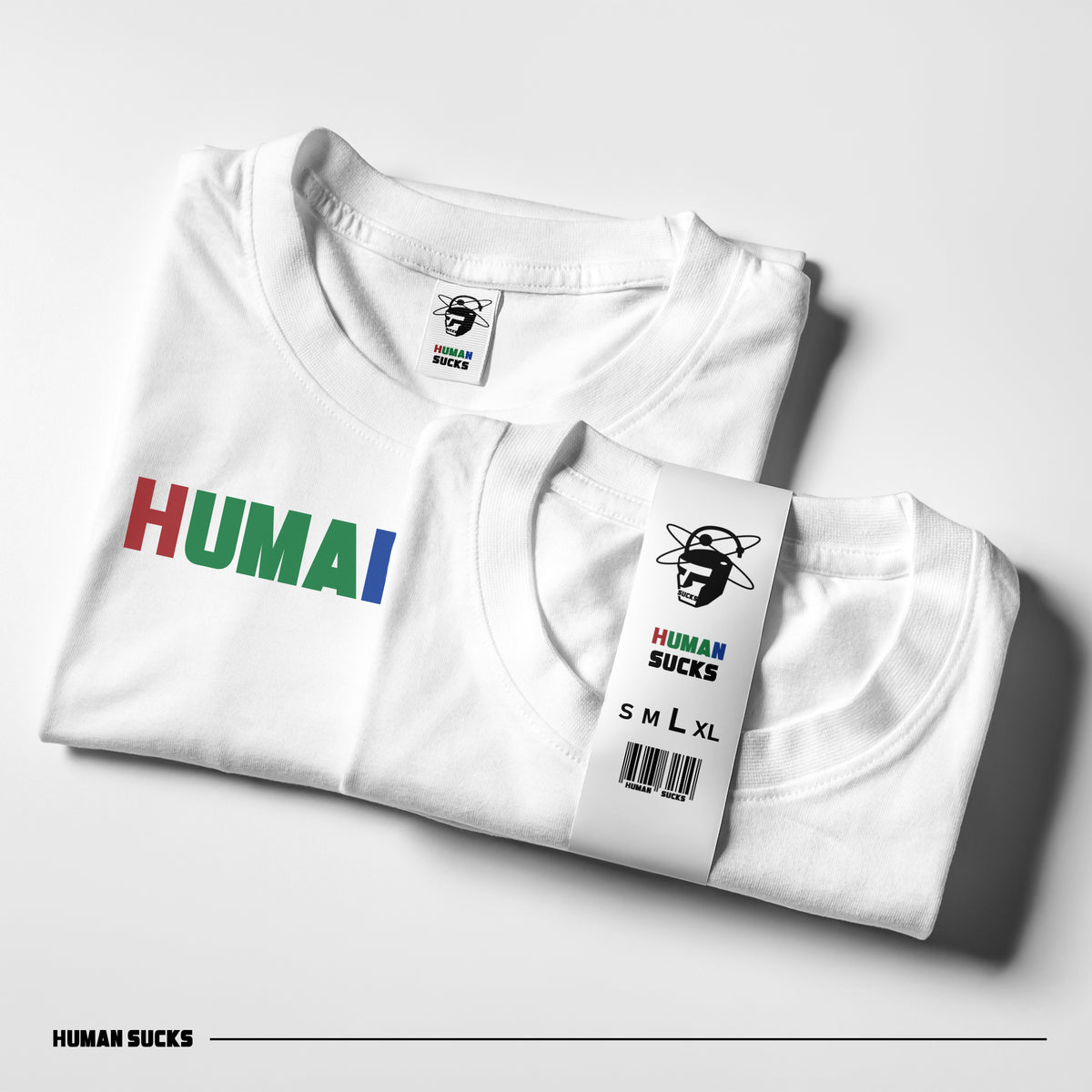 HUMAN SUCKS Print T-shirt
