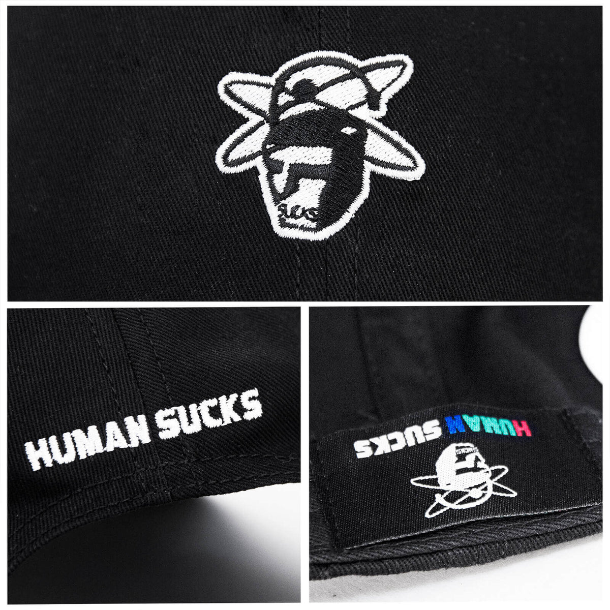 HUMAN SUCKS Visor Hat