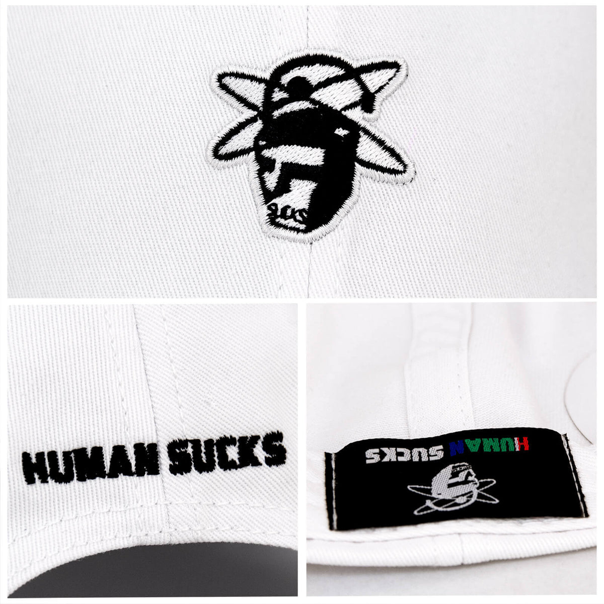 HUMAN SUCKS Visor Hat